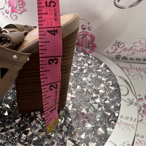 Vince Camuto heels 👠 boho brown block heel buckle strap ankle booties cute - Picture 10 of 11